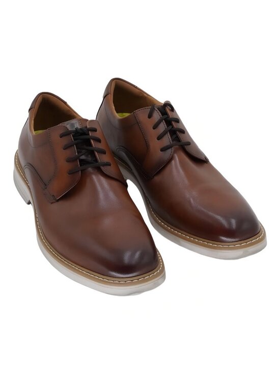 Florsheim Men\'s Norfolk Plain Toe Derby Cognac Brown Dress Shoe Size 11.5M main image 5